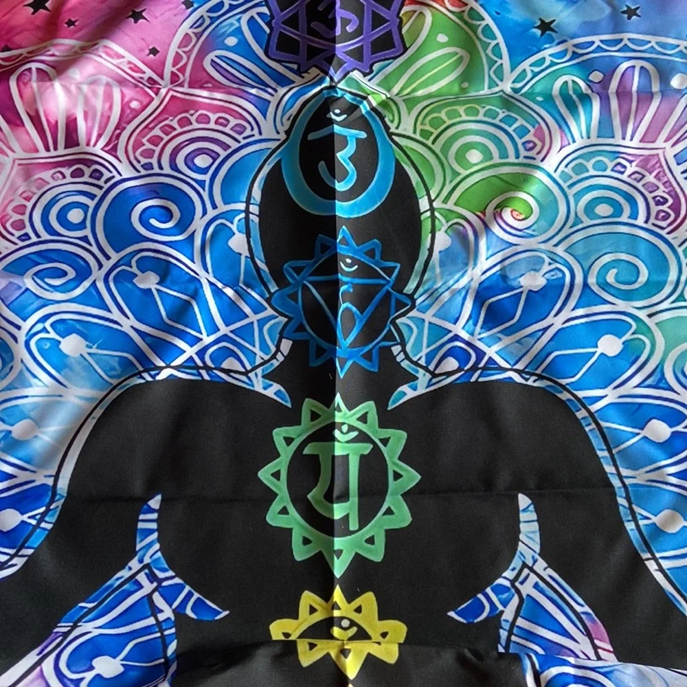 Chakra tapestry zen yoga